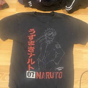 Black Naruto Graphic T-Shirt